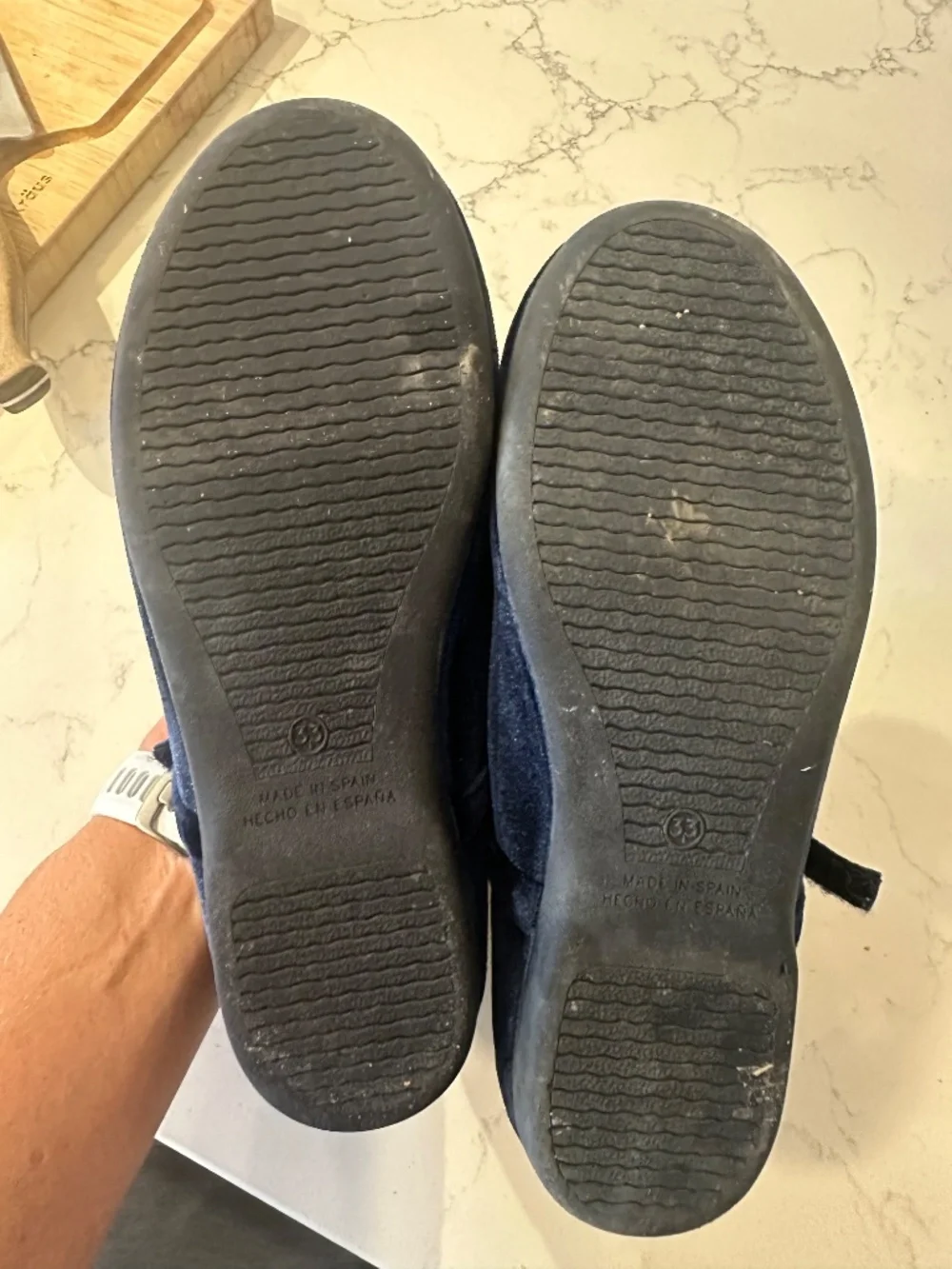 CHILDRENCHIC velvet Mary Jane shoe, navy, 2/33